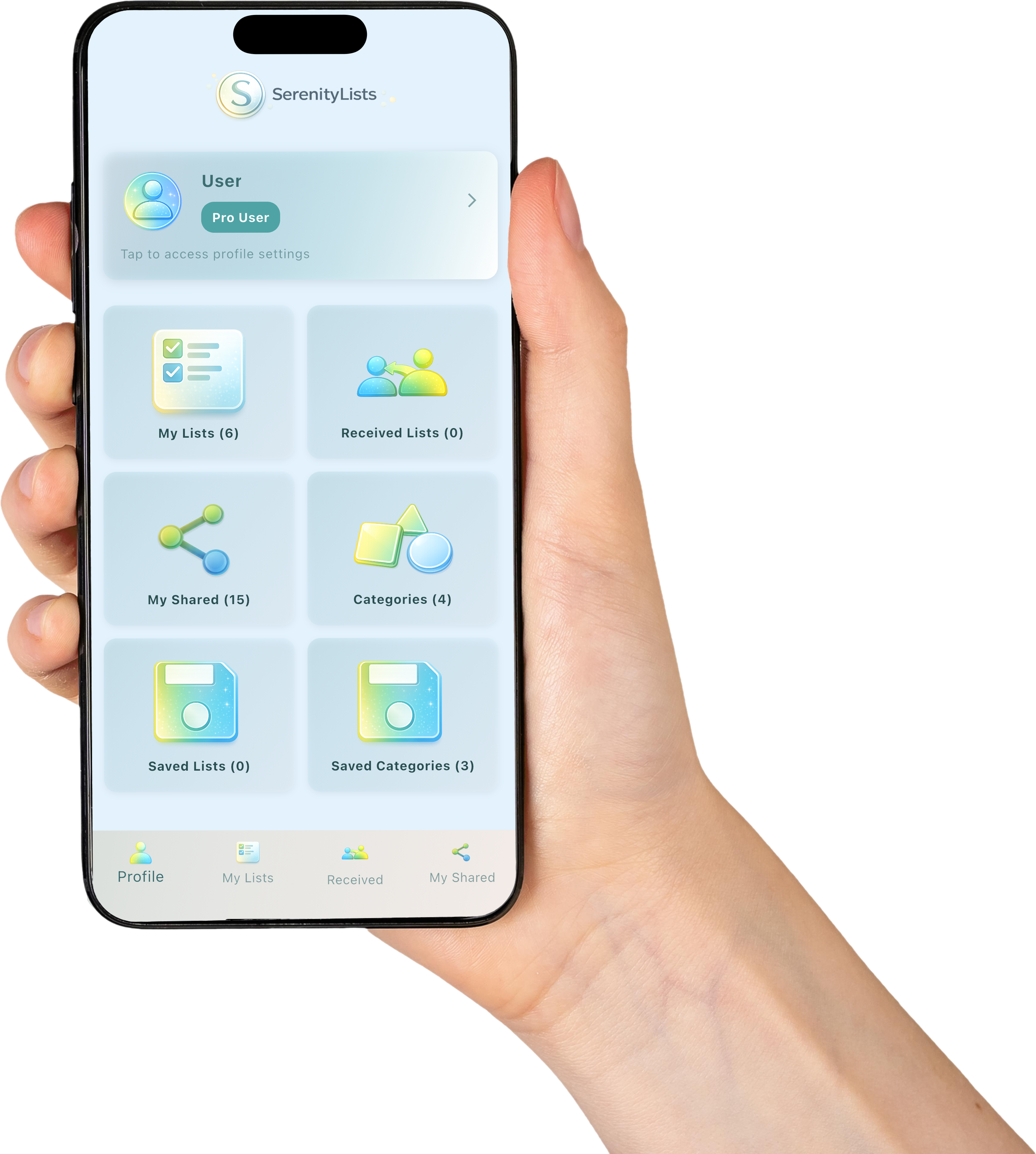 SerenityLists App